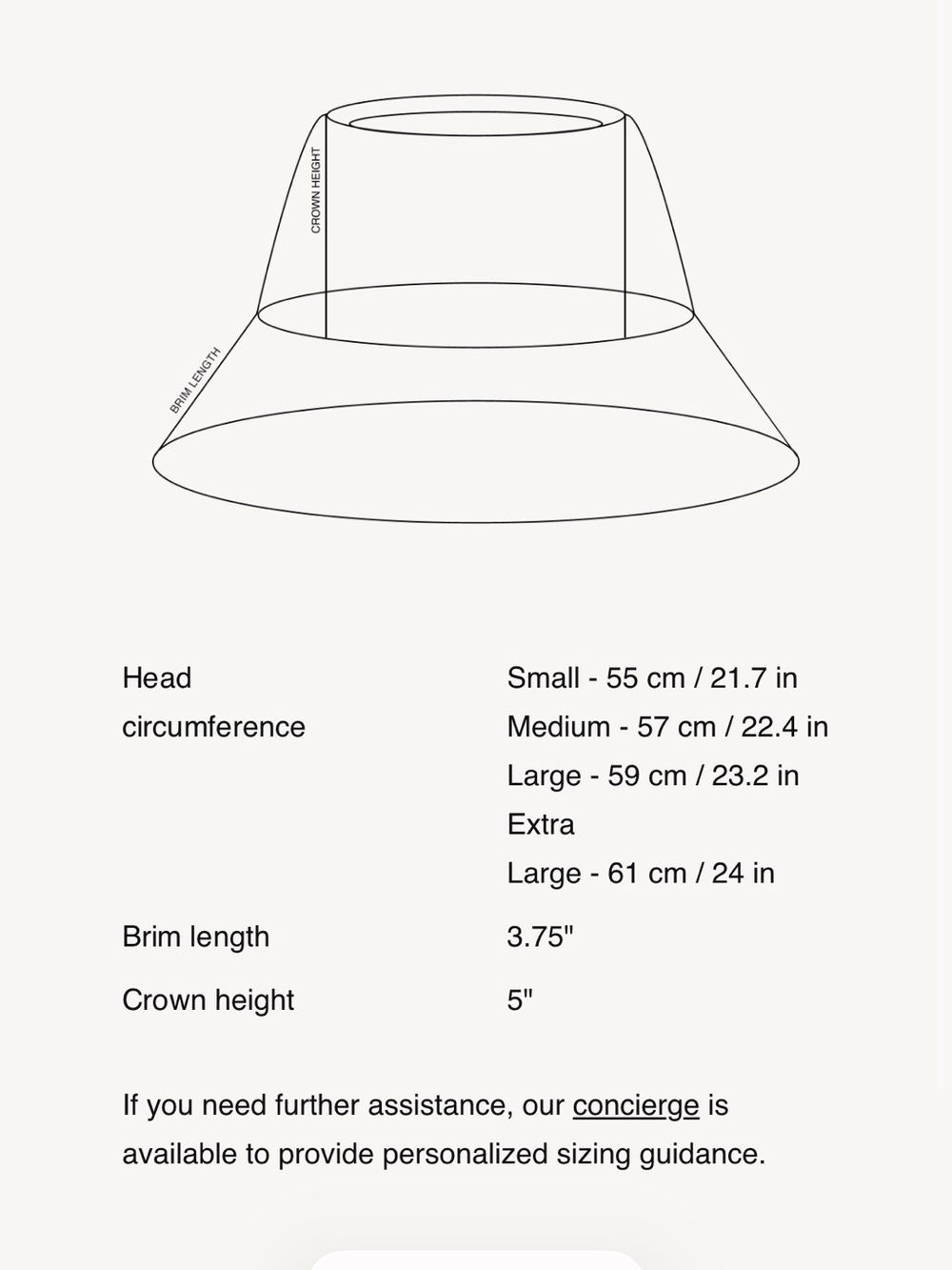NWT - Janessa Leone Teagan bucket hat NATURAL, Sz Small - Picture 5 of 8